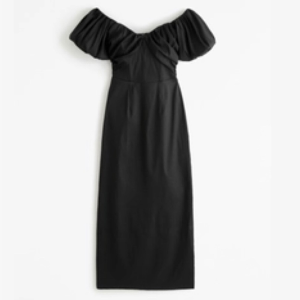 Black midi dress never worn!
